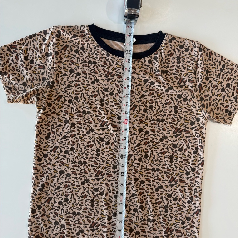 Mickey Mouse Leopard camouflage T-Shirt - Tan and Black